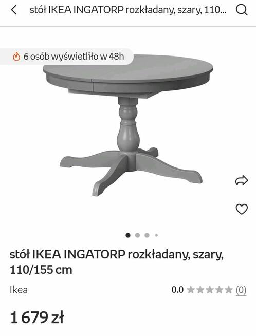 Stół okgarly rozkładany nowy