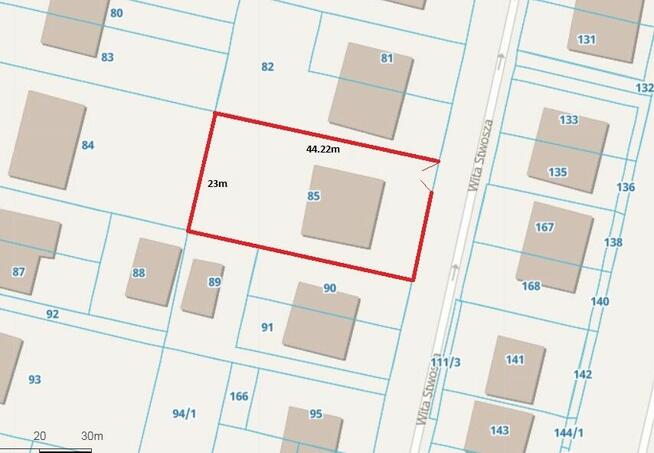 Działka Inwestycyjna 1017m2 z domem ul. Wita Stwosza