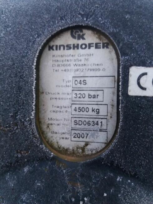 Chwytak do wózka widłowego z obrotnicą