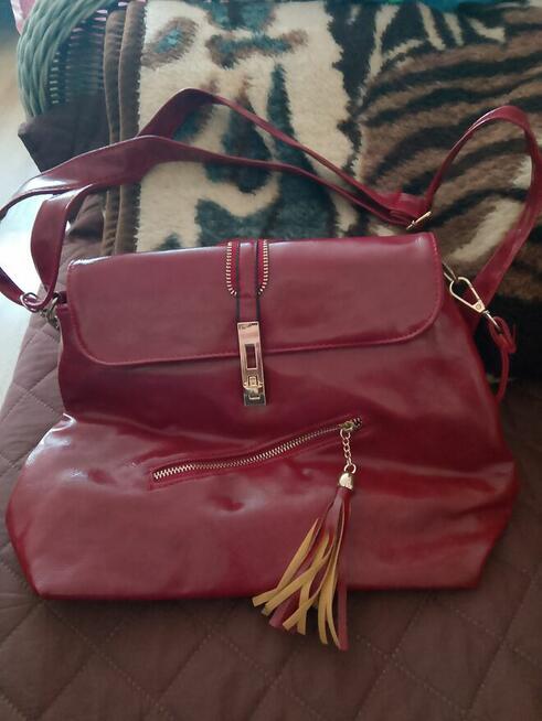 Torebka damska skórzana może być również jako plecak nowa