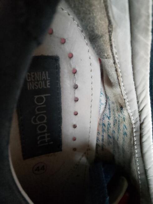 Buty męskie skórzano zamszowe Bugatti