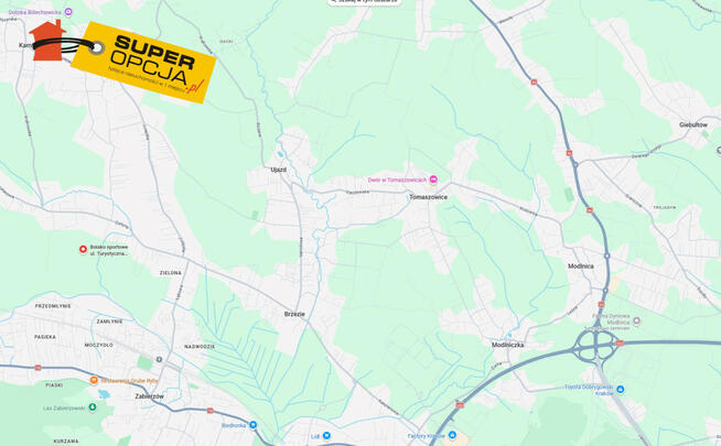 Działka budowlana Bolechowice gm. Zabierzów,