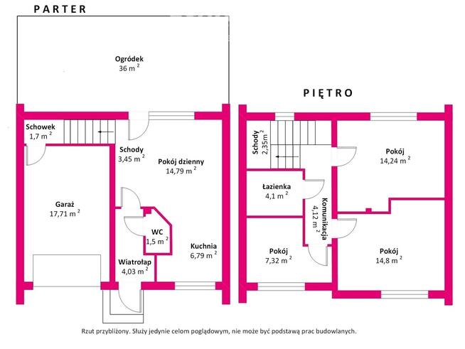Atrakcyjny segment z ogródkiem i garażem