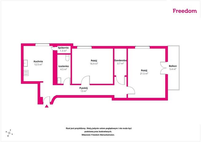 Przestronne mieszkanie w centrum