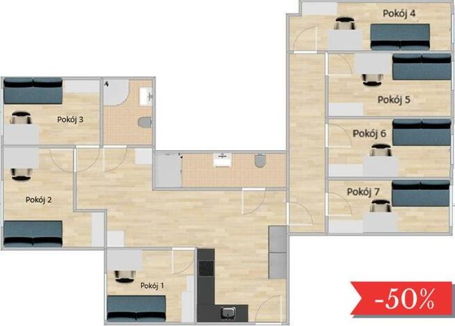 Ołbińska 2A, Nadodrze, komfortowy pokój