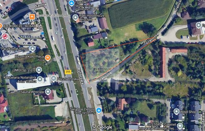 Działka budowlana Wrocław Krzyki, Jagodno, Buforowa