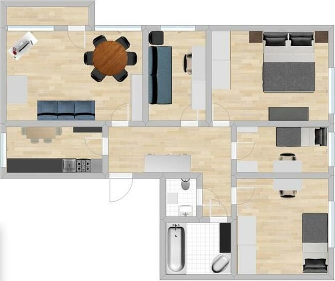 Rozkładowe 5 pokoi - Rzymowskiego, Służew