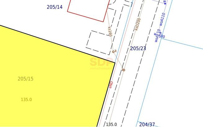 Działka budowlana Bogdaszowice gm. Kąty Wrocławskie, Poziomkowa