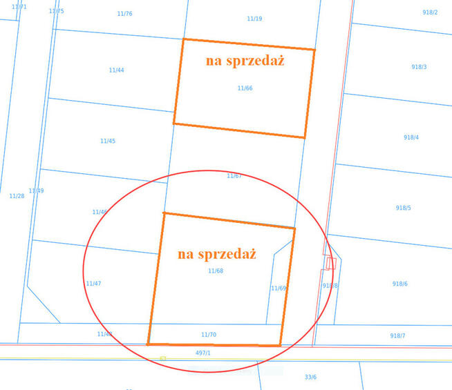 Jamno Łabusz Koszalin działka budowlana z warunkam