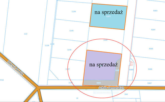 Jamno Łabusz Koszalin działka budowlana z warunkam
