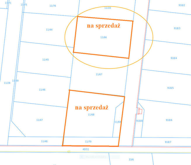Jamno Łabusz Koszalin działka budowlana z warunkam