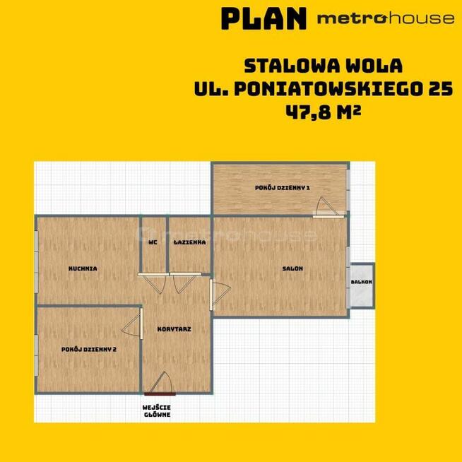 3-pokojowe mieszkanie z balkonem Stalowa Wola