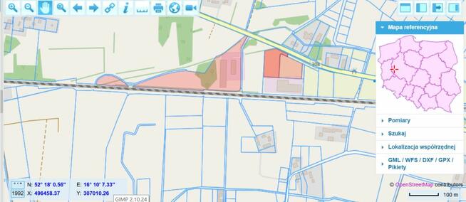 Działka przemysłowa Paproć gm. Nowy Tomyśl,