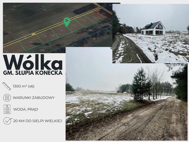 Działka budowlana Wólka gm. Słupia (Konecka),
