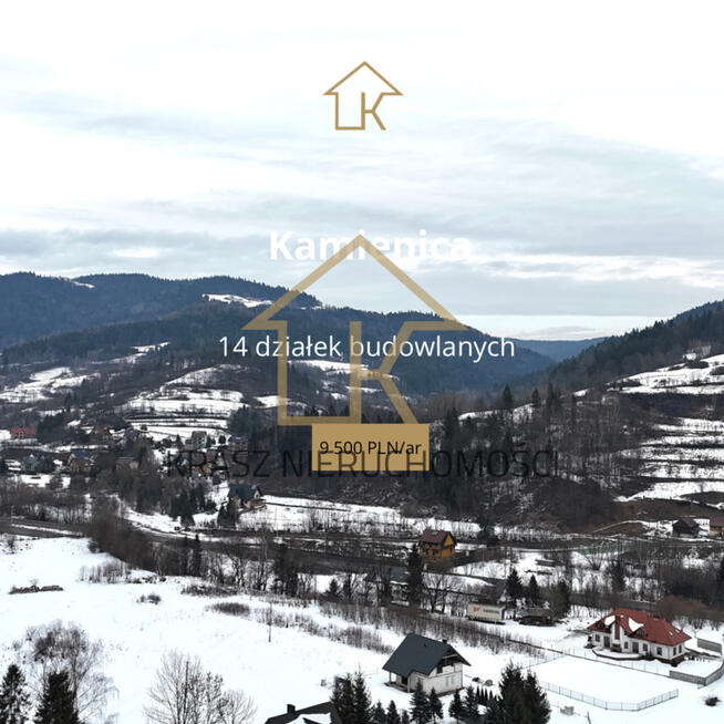 Widokowe działki budowlane w Kamienicy