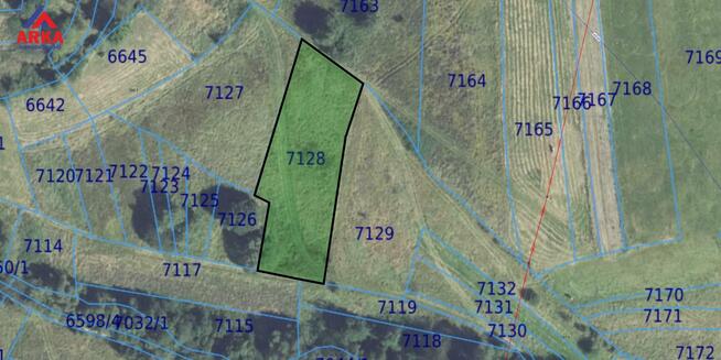 Działka rolna Kasina Wielka gm. Mszana Dolna