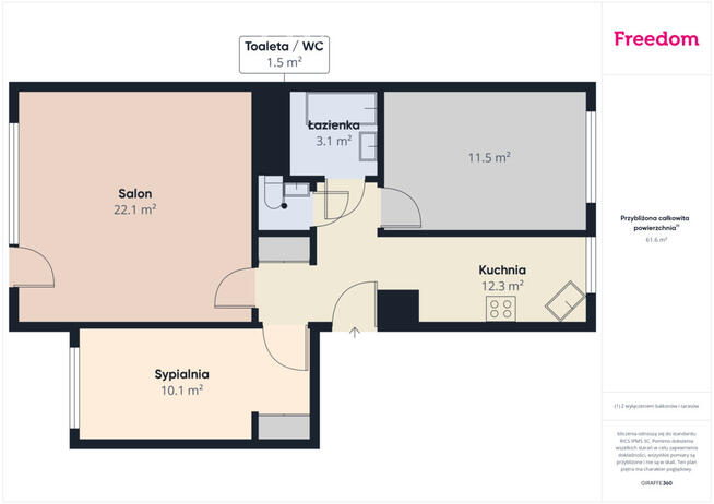 Mieszkanie w spokojnej oraz cichej okolicy Szczeci