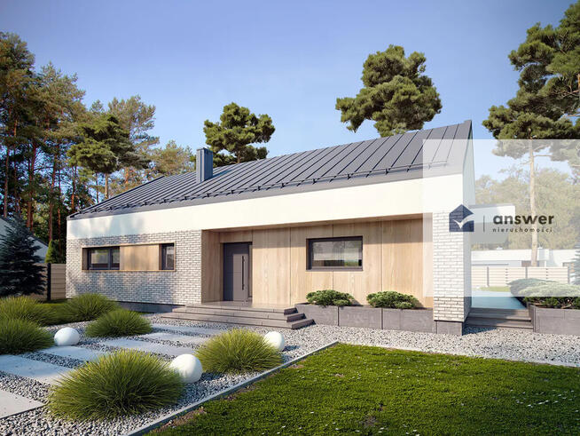 NOWOCZESNA PARTERÓWKA 125m² - MIŁOSNA