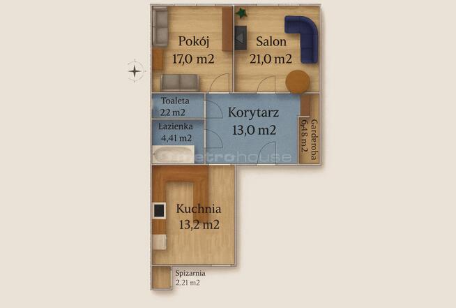 Przestronne mieszkanie w sercu Zielonej Góry !