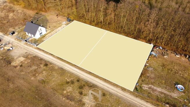 DZIAŁKA BEZPOŚREDNIO PRZY ŚCIANE LASU