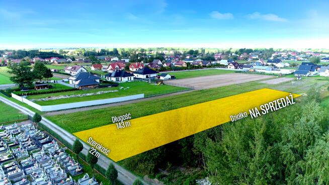 Działka 31 arów + Warunki Zabudowy - Trzeboś