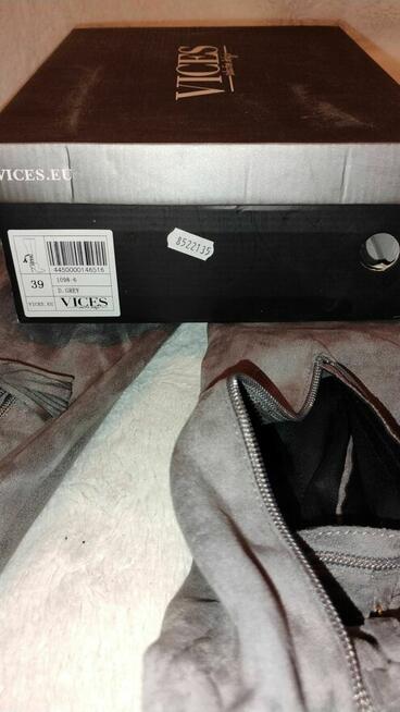 VICES Kozaczki damskie za kolano szpilka