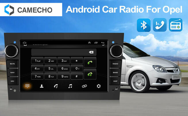 CAMECHO Radio Android 13 1+32GB Opel, Kamery, Navi, BT