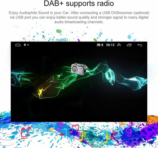 CAMECHO Radio Android 13 1+32GB Opel, Kamery, Navi, BT