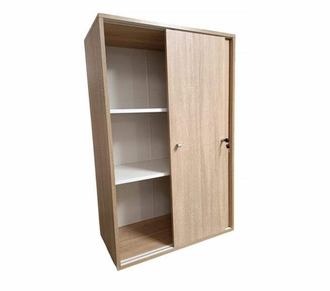 Szafka VCM Lona Drzwi Przesuwne Zamek Złożona Dąb Sonoma