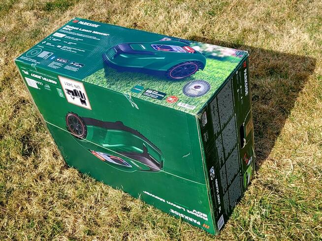 Nowa kosiarka robot Parkside PMRDA 20-Li B2 + garaż PUMRG A1