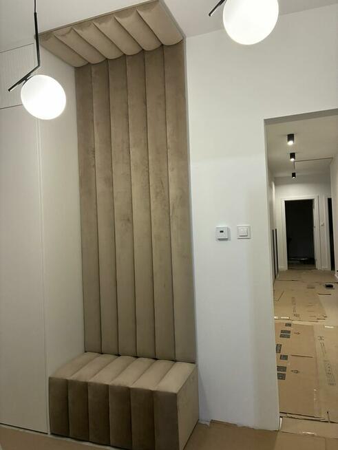 Panele tapicerowane z wieszakami