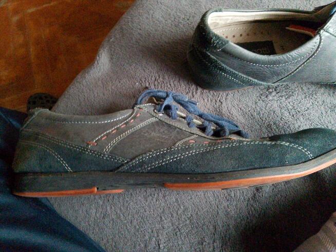 Buty męskie skórzano zamszowe Bugatti