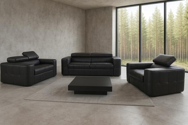 Nowoczesny komplet Malibu 311, 100% skóra naturalna!