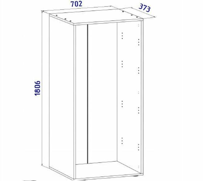 Szafa Biała Regał na Buty Biurowa Vandol 181cm
