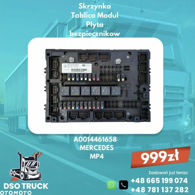 A0014461358 A0014461658 Skrzynka Tablica Modul Plyta bezpiec