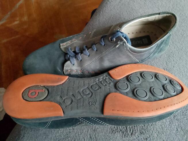 Buty męskie skórzano zamszowe Bugatti