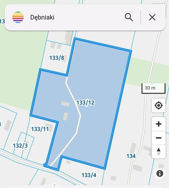 Sprzedam dużą działkę z rozpoczętą budową domu.