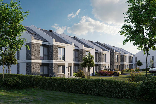 4-pokojowe mieszkanie z ogrodem w nowym szeregowcu