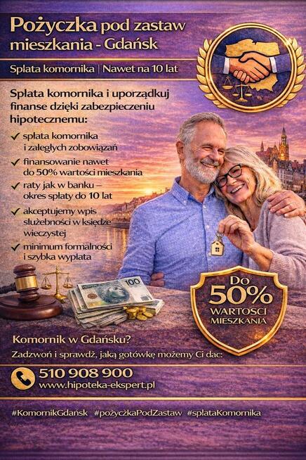 Komornik w Gdańsku? Spłać długi bez sprzedaży mieszkania