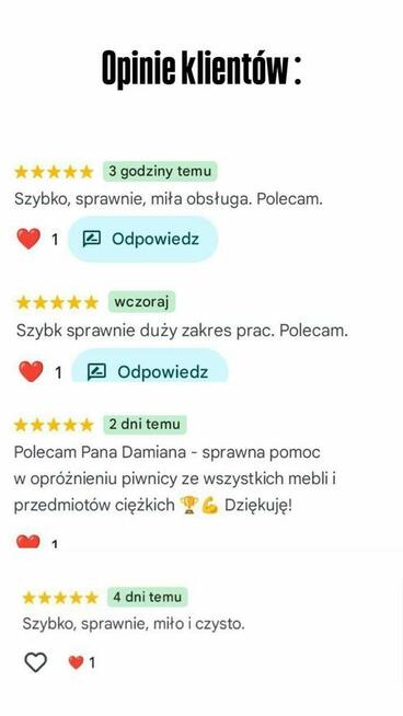 Opróżnianie mieszkań, piwnic. Wywóz mebli, gruzu. Szybko