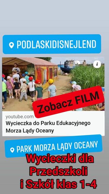 2026 WYCIECZKA dla PRZEDSZKOLI - Park Morza na Podlasiu