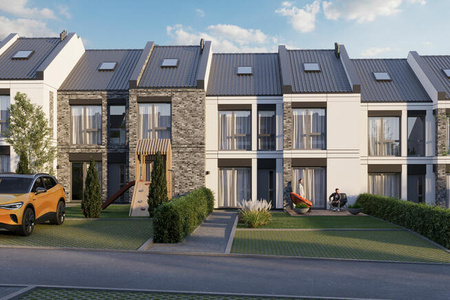 4-pokojowe mieszkanie z ogrodem w nowym szeregowcu