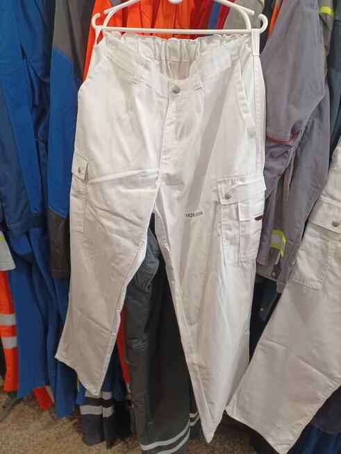 Odzież robocza biała-budowlana - tanio.