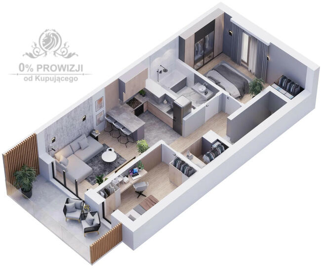 Piękne mieszkanie 3pokojowe z balkonem blisko Wrocławia, spokojna okolica