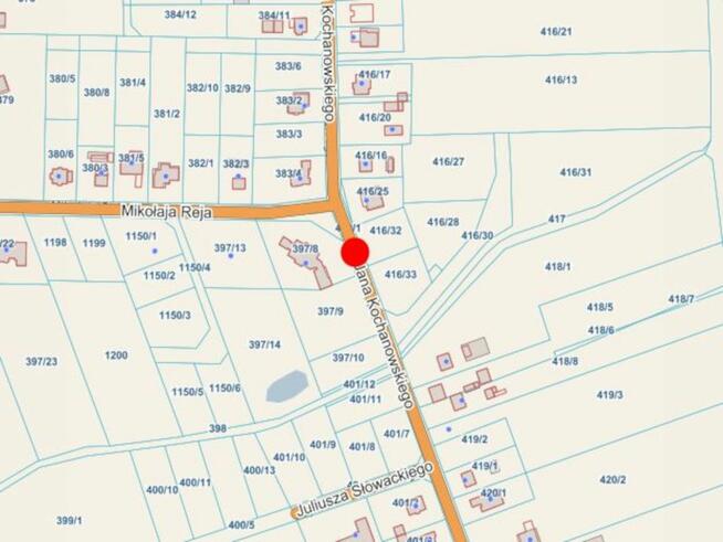 Działka budowlana Złotniki gm. Suchy Las, Jana Kochanowskiego