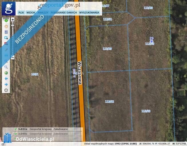 Bożenkowo - działka budowlana z warunkami zabudowy