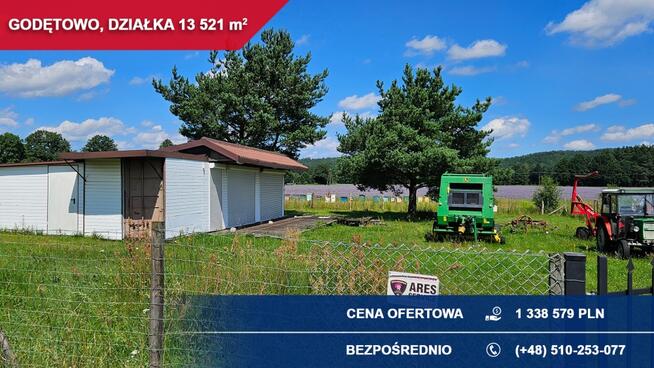 Działka 1,35 ha Godętowo gm. Łęczyce przy trasie S6