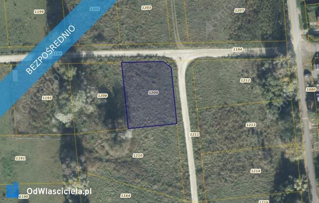 Działka 1209 w miejscowości Borówiec