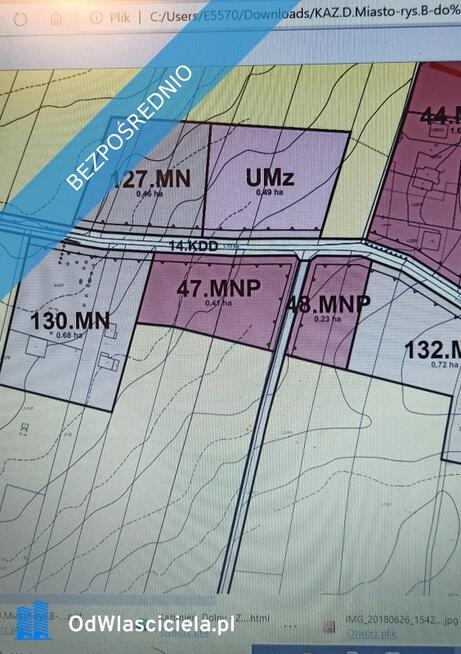 Działka inwestycyjna pod usługi 1,8 km od centrum Kazimierza Dolnego