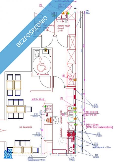 WYNAJMĘ 54m2 GASTRONOMIA zgoda ALKOHOL i OGRÓDEK Bielany